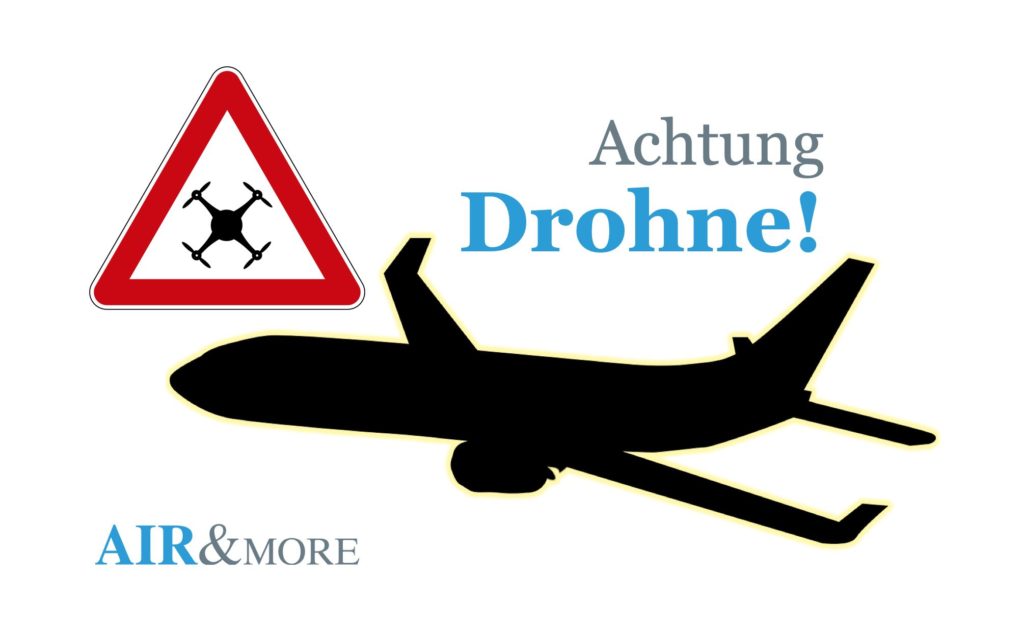 Drohnen als Unfall Gefahr für Flugzeuge